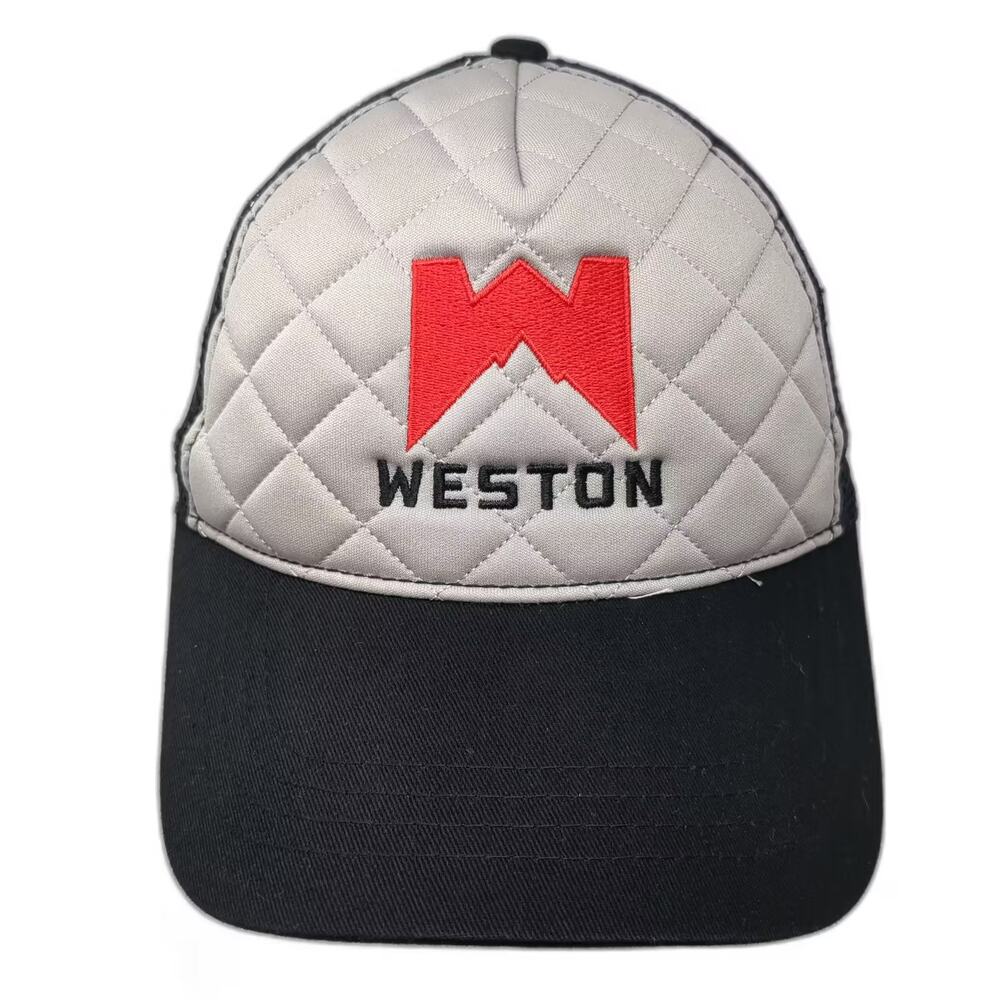 Weston Trucker Hat Black OS Quilted Colorado Flag Embroidered Snapback
